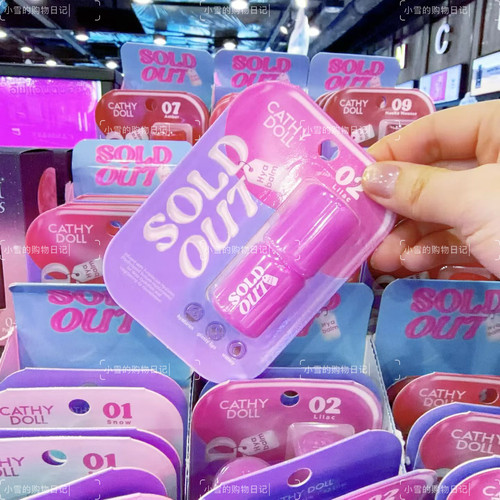 泰星邝玲玲小精灵口红！泰国咔萌Cathy doll保湿口红易上色滋润