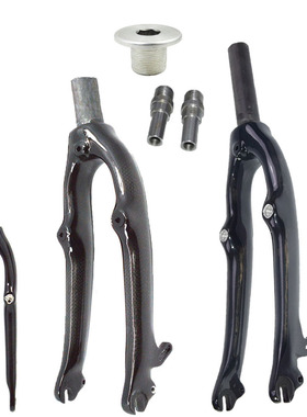 451全碳纤维SP8折叠车小轮自行车20寸406前叉V刹C刹叉开档74MM