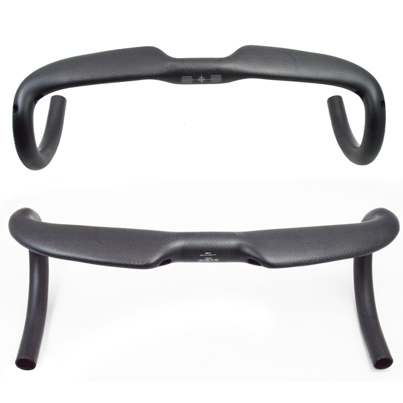 公路自行车全碳纤维弯把手走内线超轻竞速车把横减震骑行配件31.8
