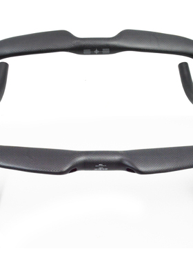 公路自行车全碳纤维弯把手走内线超轻竞速车把横减震骑行配件31.8