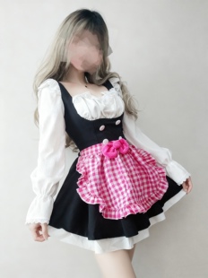胖次狂魔*甜心少女*日系可爱少女心纯欲风蝴蝶结印花连衣裙洛丽塔