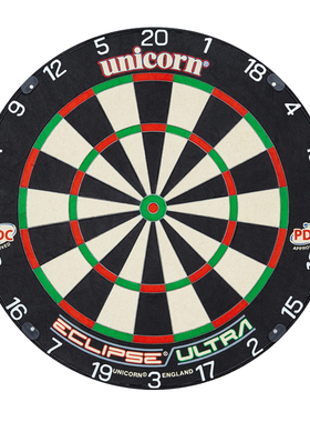 英国进口unicorn/独角兽PDC专业训练刀网麻靶Eclipse Ultra飞镖靶