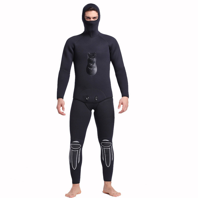 带帽潜水服MYLEDI保暖两件套装男