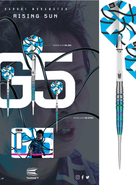 TARGET探极飞镖HARUKI村松治树 5代95% 硬式软式2BA NO.5钨钢飞镖