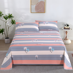 加厚纯棉100全棉单人双人大尺寸被单 通用 好货 老粗布床单四季