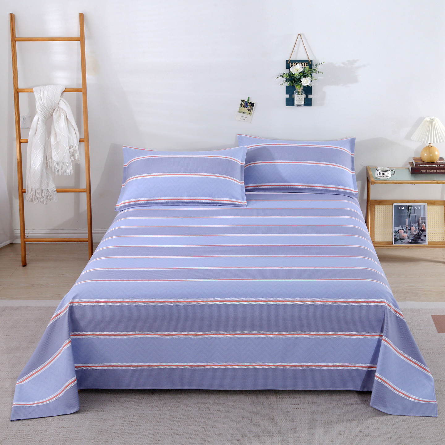 老粗布床单纯棉100全棉单件加厚加密双人大尺寸炕单防滑四季通用