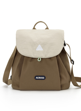 across小双肩包女轻便旅游防水书包三用单肩斜挎包学生旅行小背包