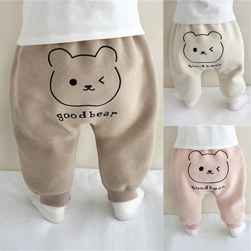 婴儿大屁屁裤卡通小熊哈伦裤宝宝双面加绒保暖长裤男女童休闲裤冬,童装/婴儿装/亲子装,裤子,淘宝优惠券,粉丝福利购,淘宝优惠卷