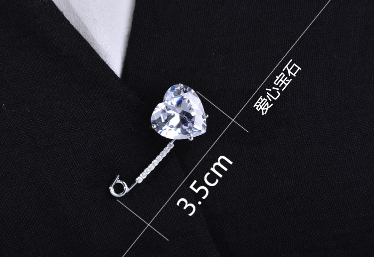 Broche femme en Zircon diamant - Ref 1172204 Image 4