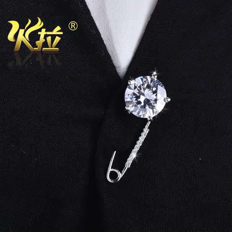 Broche femme en Zircon diamant - Ref 1172204 Image 3
