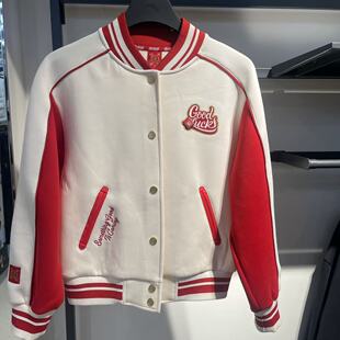 安踏好事发生新年款棒球服女2026春季新款针织潮流外套162618703S