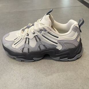 安踏陨石2V2休闲鞋女鞋2026夏款厚底增高8老爹运动鞋子122628857