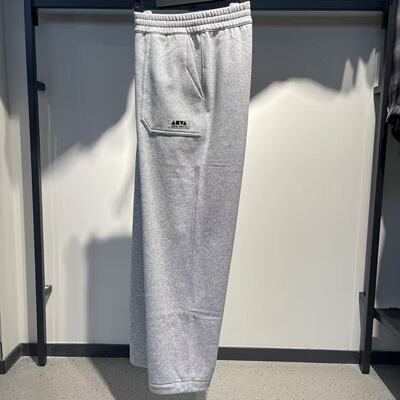 安踏2025冬男加绒保暖宽松阔腿裤