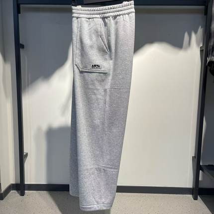 安踏运动裤男2025冬季新款加绒保暖宽松阔腿裤百搭卫裤172548301N