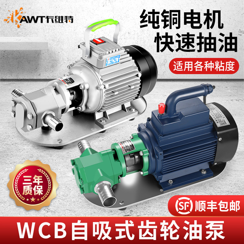自吸齿轮抽油泵高粘度机油柴油食用油wcb齿轮泵手提便捷式电泵,五金/工具,电泵,淘宝优惠券,粉丝福利购,淘宝优惠卷