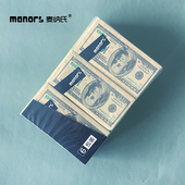 6包装 手帕纸随身带便携迷你面巾纸彩色印花美金小包纸巾 创意美元