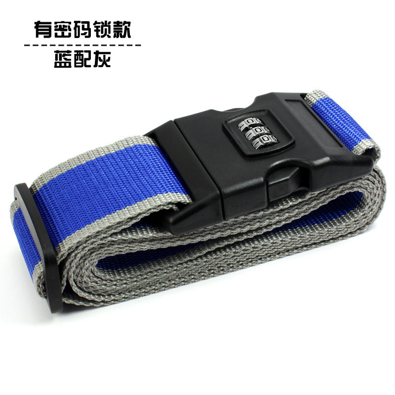 The adjustable one-character cross packing strap for overseas travel luggage and bags, as well as the travel reinforcement consignment strap thumbnail 2