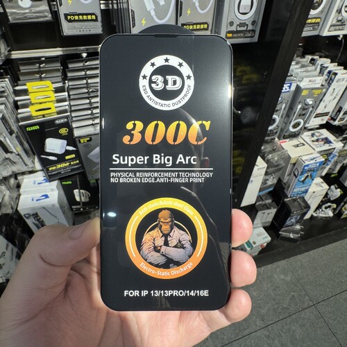 适用苹果钢化膜300cc大弧3D钢化高清防摔手机膜防指纹电镀玻璃膜