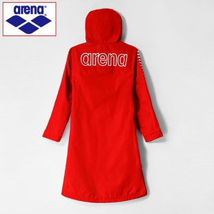 arena出水服阿瑞娜保暖浴袍儿童青少年摇粒绒防水长袖 训练浴袍
