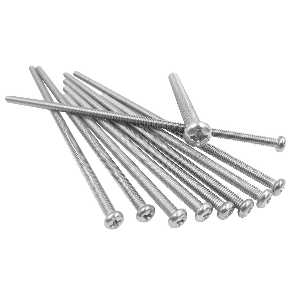 304不锈钢十字圆头螺丝钉盘头螺栓m8m10m12*55x60x65x70x75x80x85