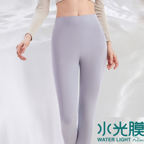 NGG秋裤女士内穿保暖裤水光膜发热蚕丝蛋白薄款线裤打底修身8351B