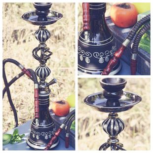 阿拉伯大号双管水烟壶全套大烟雾烟壶酒吧KTV水烟斗hookah shisha