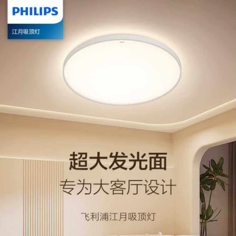 江月LED客厅吸顶灯飞利浦北欧