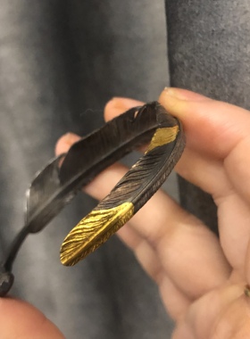 造物星球一一工艺羽毛孤品手镯