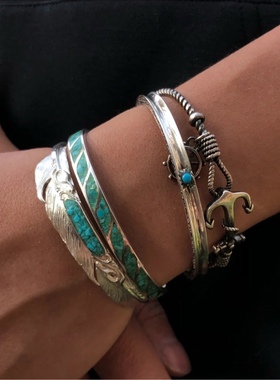 造物星球原创羽毛纯银日韩