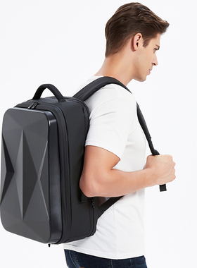 双肩电脑包电竞硬壳17.3寸游戏本防盗密码锁背包大容量旅行学生书包适用机械革命旷世16pro蛟龙16K极光pro/E