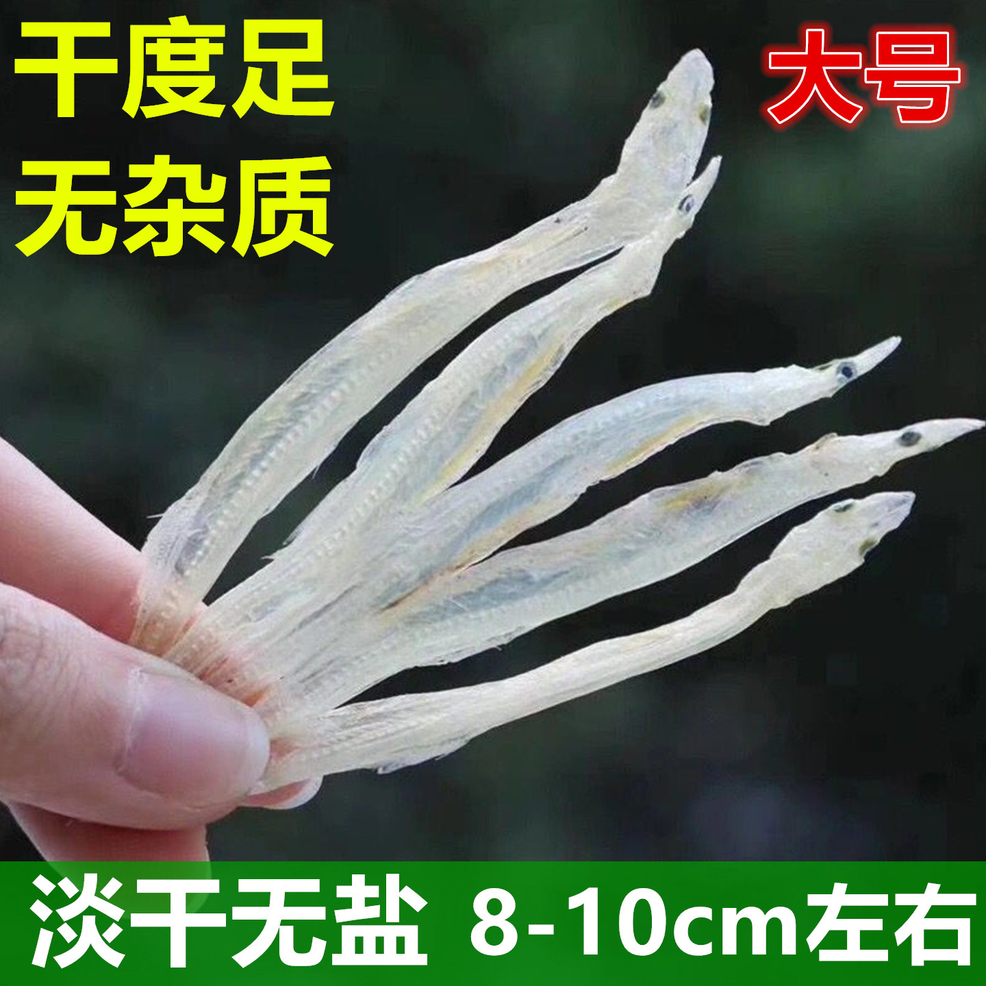 安徽特产淡干无盐大号银鱼干干货淡水新鲜小银鱼仔面条鱼宝宝辅食
