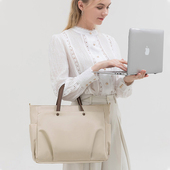 适用苹果华为笔记本电脑包女士手提包15.6寸内胆包单肩斜挎通勤包