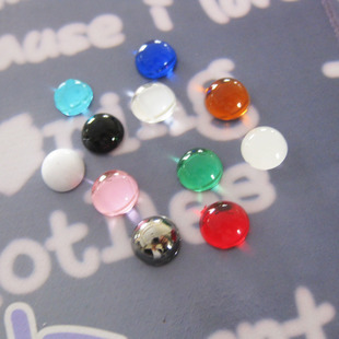 闪钻 宝石贴片 7mm亚克力光面半圆平底钻 DIY手工制作饰品配件