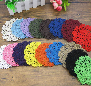 DIY继承者们捕梦网材料 内网纯棉编织圆形花朵片 手工钩针辅料