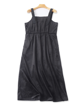 灯芯绒背带裙 春秋新款显瘦宽松休闲女套头时尚百搭中长裙子21182