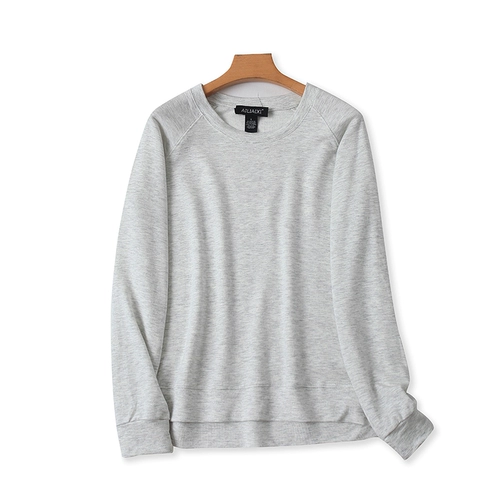 Осенний лонгслив, куртка с круглым воротником, базовая футболка, свободный крой
