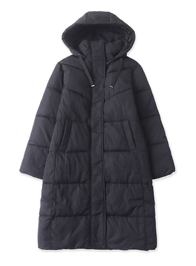 外贸连帽加厚棉衣 冬季新款长款保暖显瘦女棉服修身时尚上衣04041