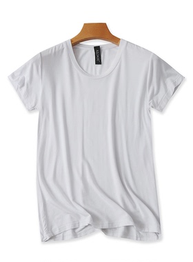 棉圆领短袖T恤衫 夏季新款纯色时尚体恤 女士打底衫宽松上衣07203