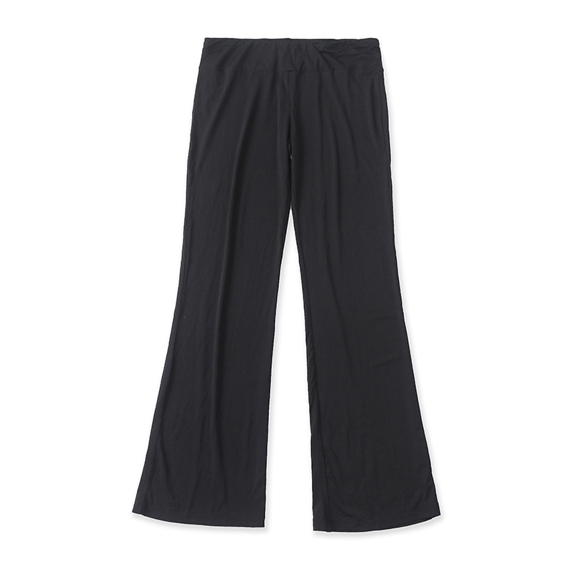 外贸松紧腰大版显瘦微喇裤