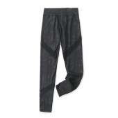 百搭显瘦女暗花纹裤 修身 网纱镂空小脚裤 春秋新款 05274 弹力瑜伽裤