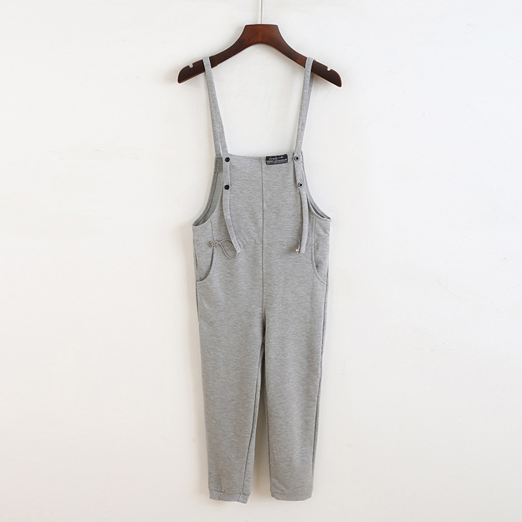 背带裤时尚修身九分裤9分