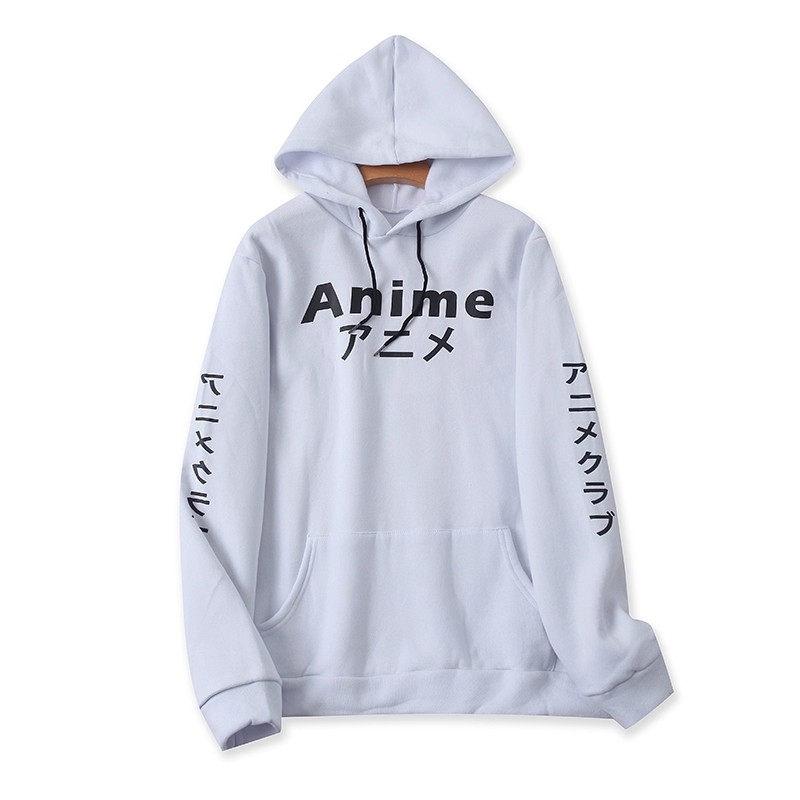 外贸连帽加绒印花卫衣宽松时尚