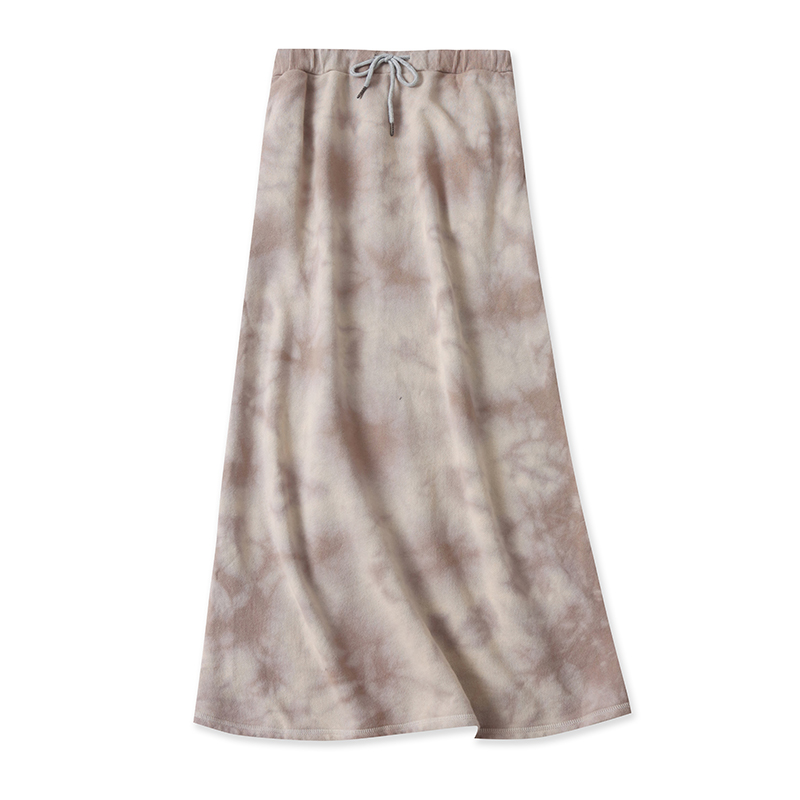 爱丽爱熙中长款百搭毛圈半身裙