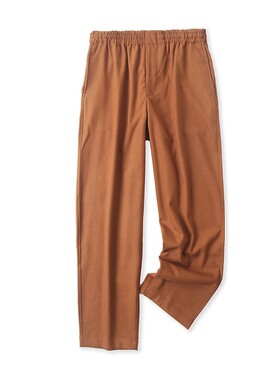 外贸松紧腰休闲裤 春秋男女士纯色显瘦直筒裤宽松时尚长裤子10264