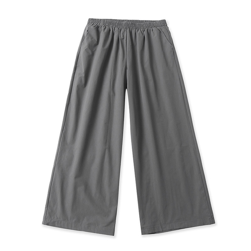 外贸松紧腰休闲裤 春秋新款百搭时尚宽松显瘦女直筒阔腿裤子13374,女装/女士精品,休闲裤,淘宝优惠券,粉丝福利购,淘宝优惠卷