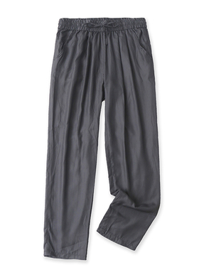 松紧腰休闲裤 夏季新款薄款运动裤 女宽松时尚外贸长裤子 10504