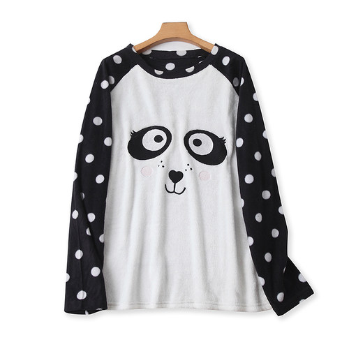 爱莉爱熙绒绒刺绣卡通睡衣