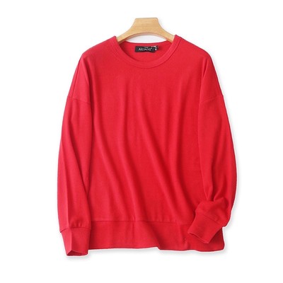 外贸长袖圆领卫衣春秋季弹力时尚