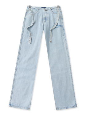 外贸做旧破洞牛仔裤 春夏新款直筒阔腿女时尚宽松休闲长裤子20514