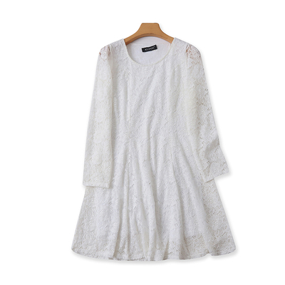 蕾丝钩花连衣裙蕾丝连衣裙